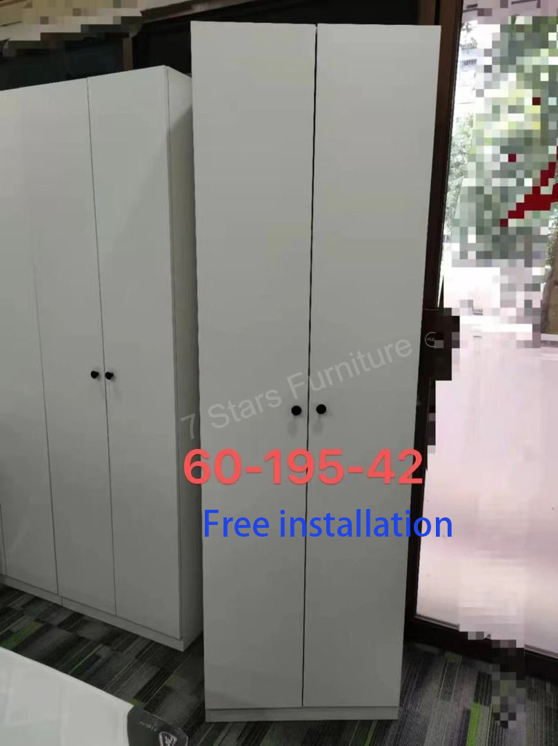 Sleek 2-Door Wardrobe – Spacious Storage Solution for Modern Living - 7starsfurnituresg