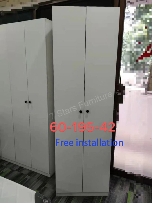 Sleek 2-Door Wardrobe – Spacious Storage Solution for Modern Living - 7starsfurnituresg