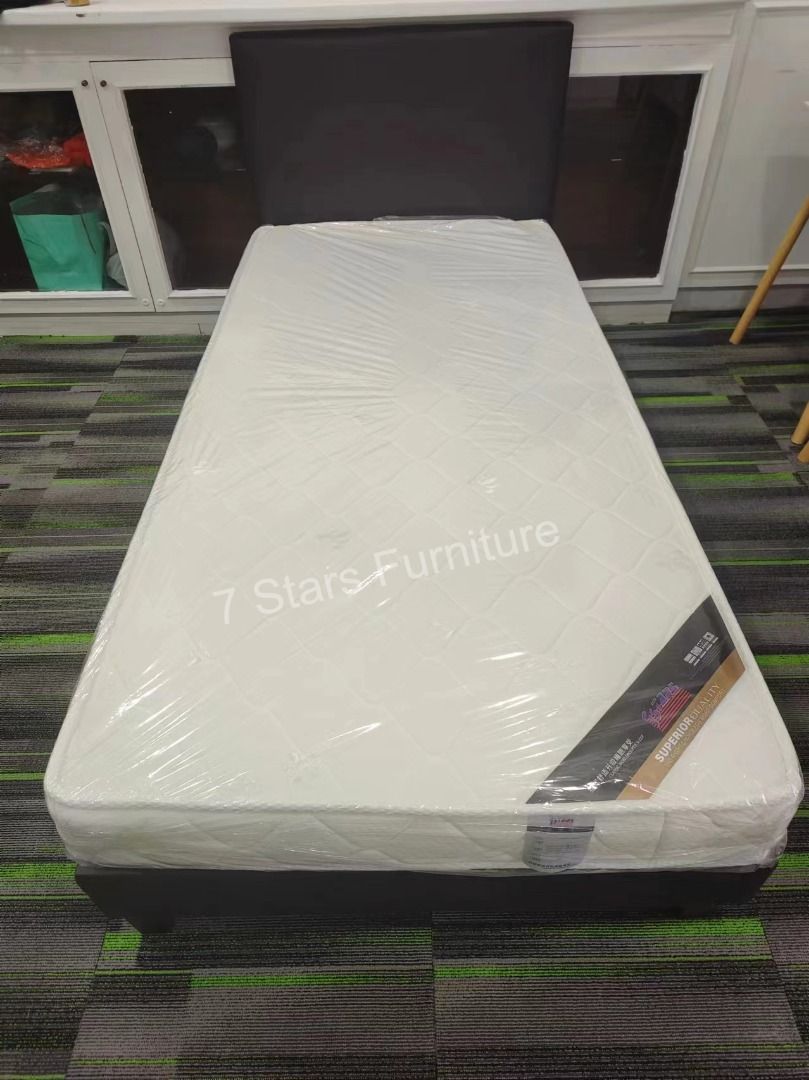 High-Quality Spring Queen Mattress - Double Bed 150x200cm Comfort Support - 7starsfurnituresg